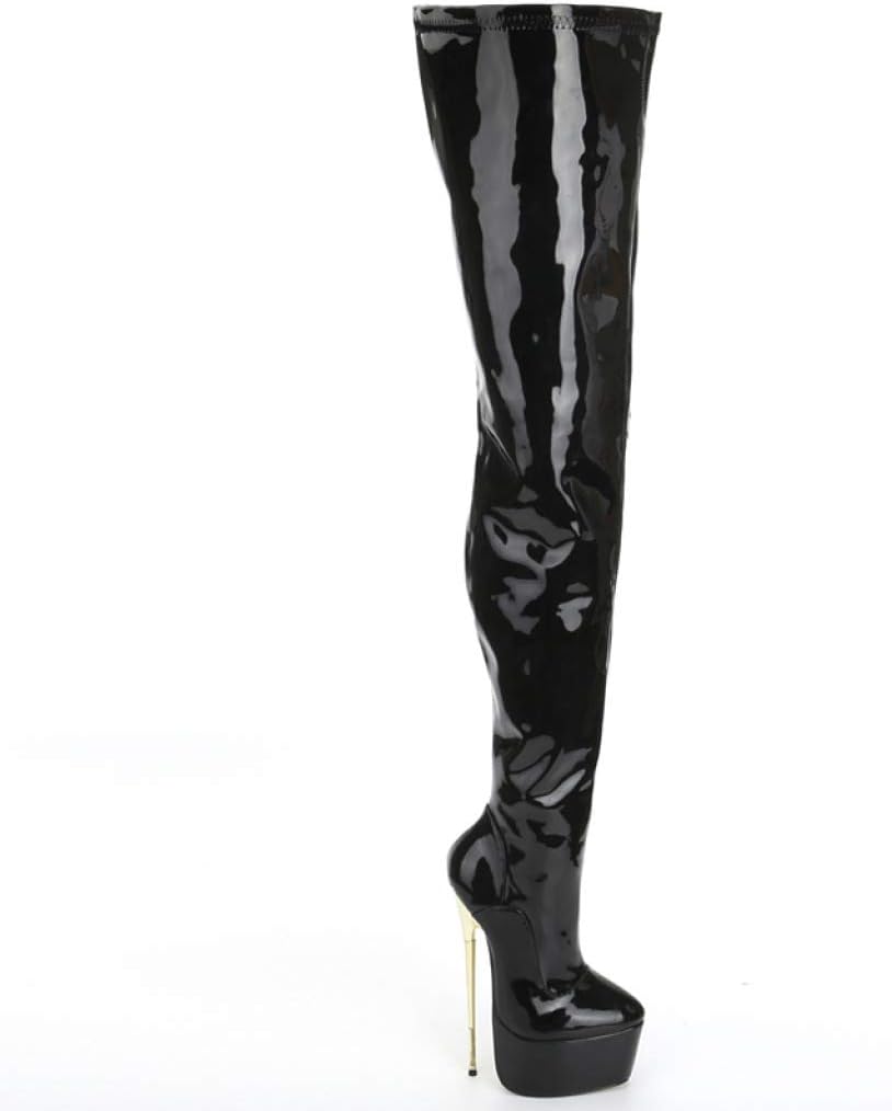 thigh high steel toe boots