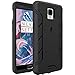 Poetic Revolution OnePlus 3T Case, Premium Rugged, Shock Absorption, Dust Resistant, Hybrid Case with Built-in Screen Protector for OnePlus 3T / OnePlus 3 - Black