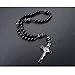 Ytbeauti Black Nature Agate Anglican Prayer Beads 33 Hand Rosary Cross