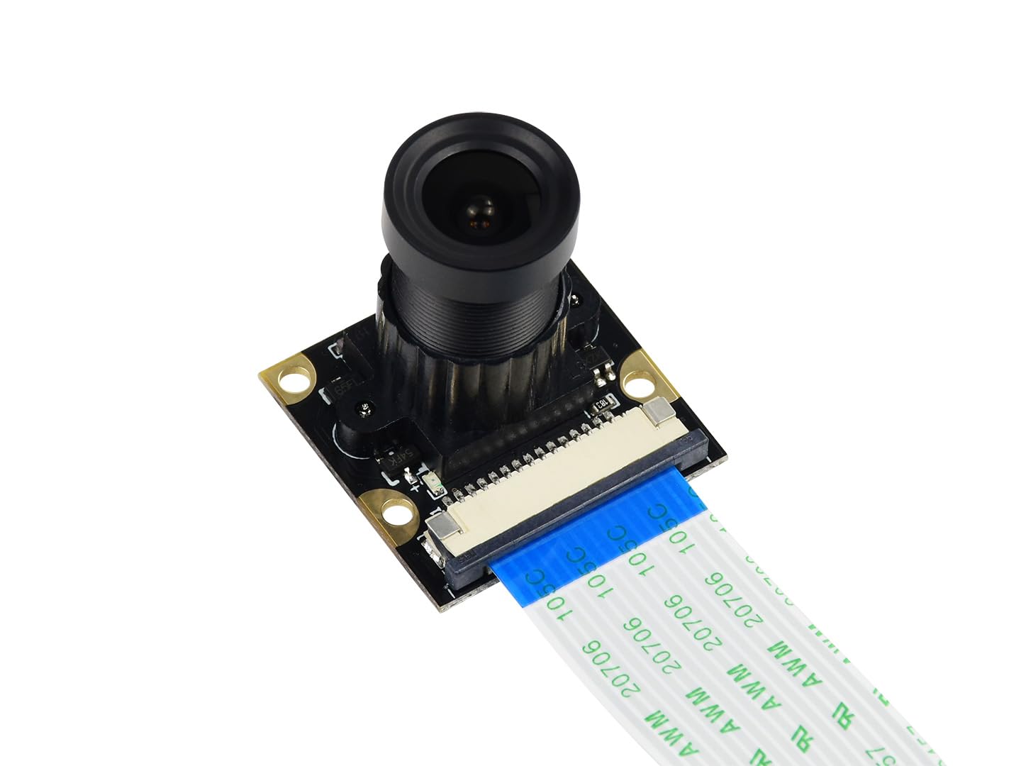 Waveshare Camera Night Vision Camera Module Kit 5MP OV5647 Webcam Video 1080p for All Version of Raspberry Pi Support Adjustable Focus Distancewith 185 Degree Angle of View