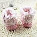 Weixinbuy Baby Girls Knit Soft Fur Winter Warm Snow Boots Crib Shoes Pink 6-12M