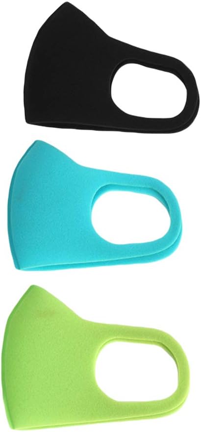 GwUzsfu 3Pcs/Set Kids Face Shield Anti Droplet PM2.5 Cotton Breathable Dust-Proof Face Mouth for Boys