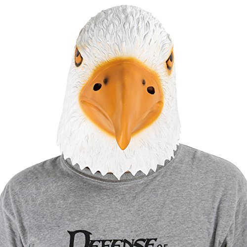 Novelty Latex Rubber Creepy Funny Eagle Head Mask Halloween Party Costume Decorations - Image 2