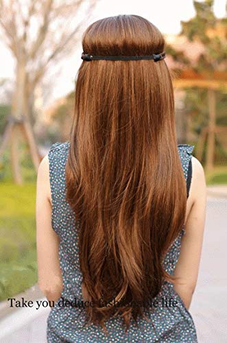 TEEMI-Long Wavy Curly Wig Synthetic Wig for Women Natural as Real Hair