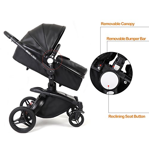 SpringBuds Baby Stroller Carriage Combo 360 Rotation 2in1 ShockResistant High