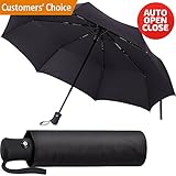 Umbrella - Umbrella Windproof - Travel Umbrella - Compact Umbrella - Black Folding Umbrella for Men and Women