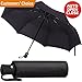 Travel Umbrella - Сompact Folding Umbrella - Best Windproof Lightweight Portable Foldable Umbrella - Auto Open Сlose Automatic Сollapsible Umbrella Black