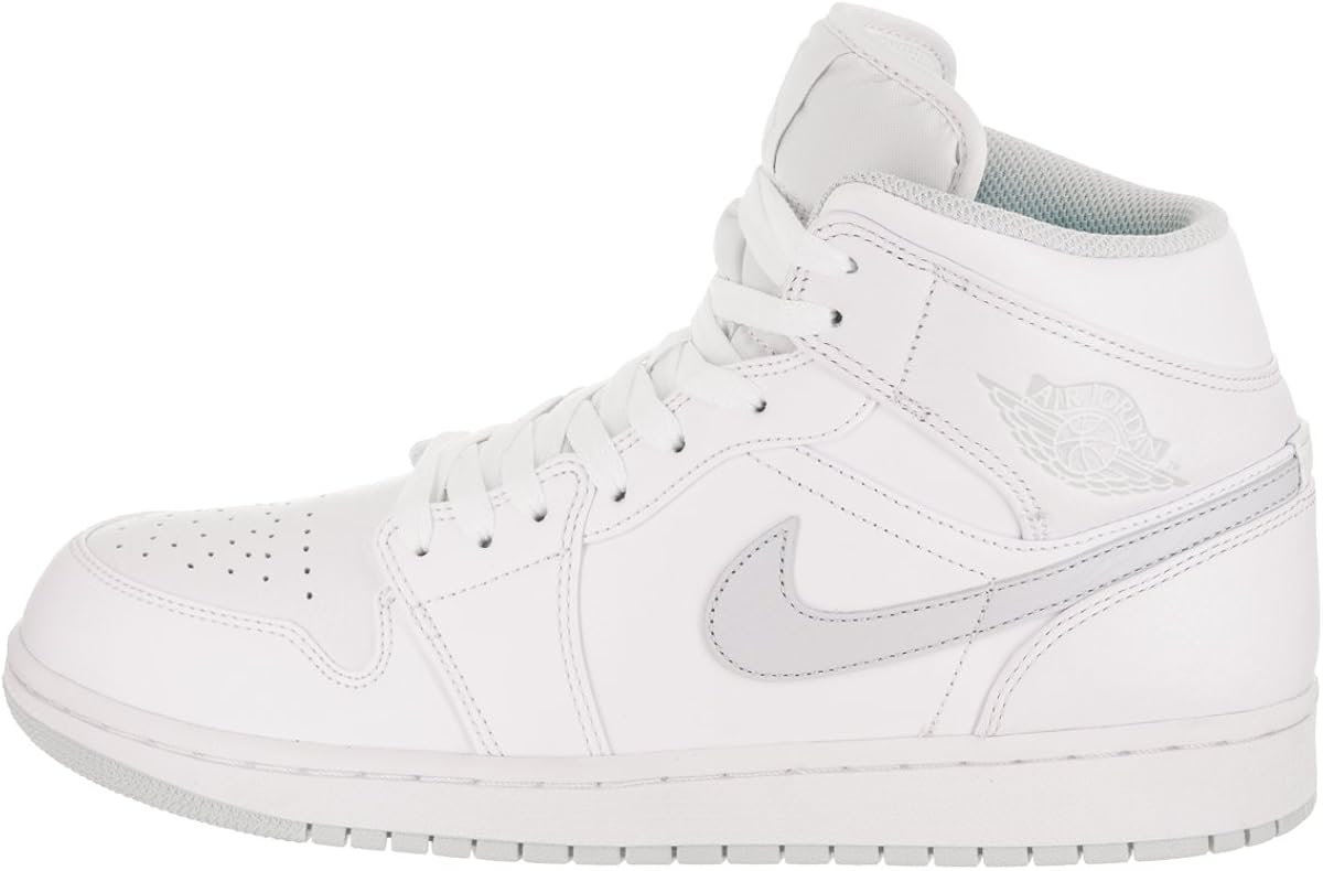 air jordan 1 mid trainers white starfish pure platinum