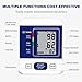 Blood Pressure Monitor Upper Arm with Large LCD Display,Automatic Digital Home Blood Pressure Monitor Measure Blood Pressure and Heart Rate Pulse,2 Sets of User Memories (Battery Included) (Blue)