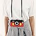 iPhone 7 Plus Case, iPhone 8 Plus Case, MC Fashion Cute 3D Mickey Mouse Camera Design Case with Adjustable Neck Strap, Shockproof and Protective Soft Silicone Phone Cover for Apple iPhone 7+ 8+