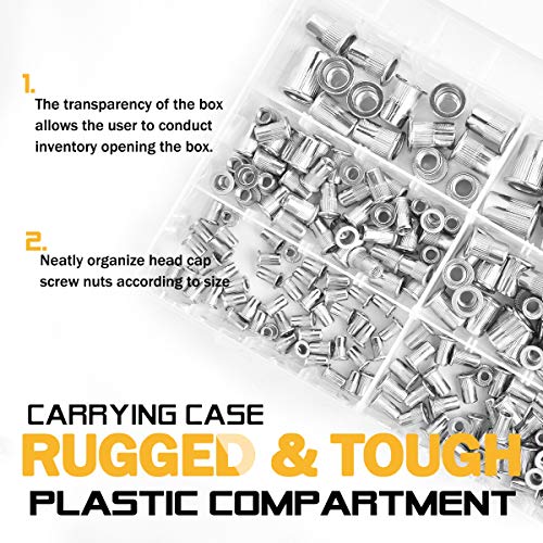 4 VIGRUE+Stainless+Nutserts+Threaded+Assortment