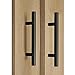 Probrico (25 Pack Flat Black Modern Kitchen Cabinet Pulls 3-3/4