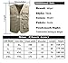 Mrignt Men's Oversize Pockets Travels Sports Vest(Outdoor Coat)(US XL (Asia 4XL),Khaki)