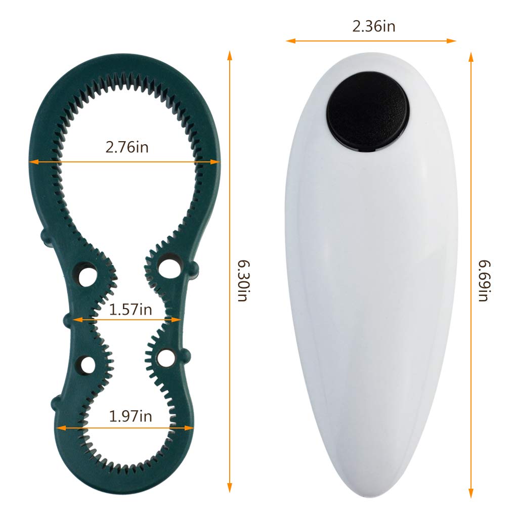 Poualss Electric Automatic Can Opener, Restaurant Can Opener, One-Touch Hands Free Can Opener for Kitchen Restaurant and Arthritic Safety