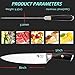 Chef Knife, 8 Inch Kitchen Knife, Quality Professional German High Carbon Stainless Steel Ultra Razor Sharp Cooking Blade with Ergonomic Well-balanced Wood Handle, All Purposes with Gift Box Coolwoo