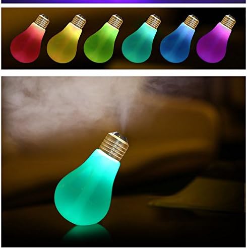 Portable Travel Cool Mist Air Humidifier USB Night Silent Spray Diffuser Desktop Desk Car Bedroom Nursery House Women Personal Facial Cute Mini Pure Steam Evaporative Cleaner Moisture (Subtranparent)