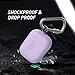 Delidigi AirPods Pro Case Cover [Front LED Visible] Compatible with Apple AirPods Pro 2019 Release(Lavender)