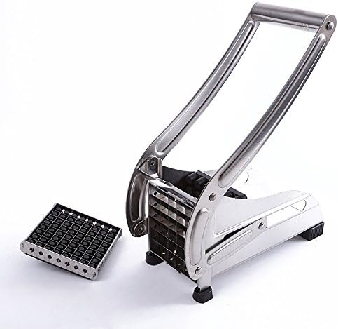 Mromick Stainless Steel French Fry Cutter Potato Vegetable Slicer Chopper Dicer 2 Blades