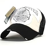 ililily Distressed Vintage Wing Character Baseball Mesh Cap Snapback Trucker Hat
