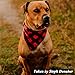 ASOCEA Dog Bandana Reversible Plaid Painting Triangle Bibs Cotton Kerchief Scarf Accessories Christmas Halloween Birthday Wedding for Puppy Kitten Small Medium Large Dogs Cats