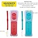 Yosikr 2 Packs Remote Wireless Controller Compatible for Nintendo wii/wii u Console – with Silicone Case and Wrist Strap (Red and Blue)thumb 2