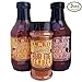 Smokey J's BBQ Sauce Gift Set - Award Winning Carolina BBQ Sauce. Spicy, Sweet & Dry Rub Barbecue Seasoning