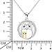 YFN Mother Owl Pendant Necklace Sterling Silver for Mom Women