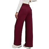 Sweetmoon Wide Leg Sweatpants Women High Waisted Sweat Pants Baggy Lounge Pants Women Travel Girls Joggers with Pockets