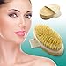 BODY BRUSH for Skin Cleansing - Natural Organic Bristles & Pouch for Travel | Radiant Glowing Healthy Look | SCRUB & EXFOLIATE for Better Health and Beauty | Bath or Shower | Wet & Dry | 2 for 1 SALE!