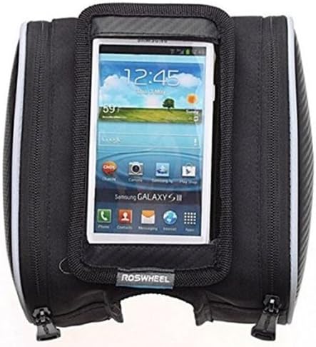 Bicycle Bike Pouch Pannier Front Tube Bag Smart Phone Pokect Travel Waterproof Easy Touch (5.7inch Roswheel 1.8L) Homesures16