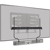 SANUS TV Soundbar Mount for Speakers up to 20lbs, Height &amp; Depth Adjustable | Universal sound bar mount attaches to TV, includes depth and height adjustment for perfect placement, DIY install