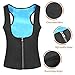 LTSnake Women Neoprene Sauna Sweat Waist Trainer Vest with Zipper for Weight Loss Gym Workout Body Shaper Tank Top Shirt