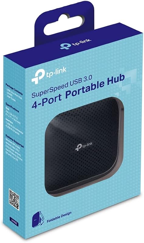 UH400 Hub USB 3.0 4 Porte Multipresa Cavo Pieghevole Portatile