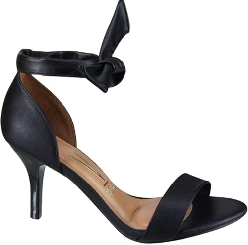 sandália salto fino vizzano laço