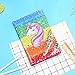 Beinou Unicorn Notebook, Reversible Sequin Notebook Magic Journal for Kids Adults Rainbow-Silver Sequin Diary Mermaid Notepad for Festival Birthday Gifts