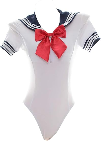 Amazon Lianmusi女性のセクシーな水着ホワイトセーラースーツ水着ワンピースチェストパッド隠しバックル開口部 オーバーウェア 通販