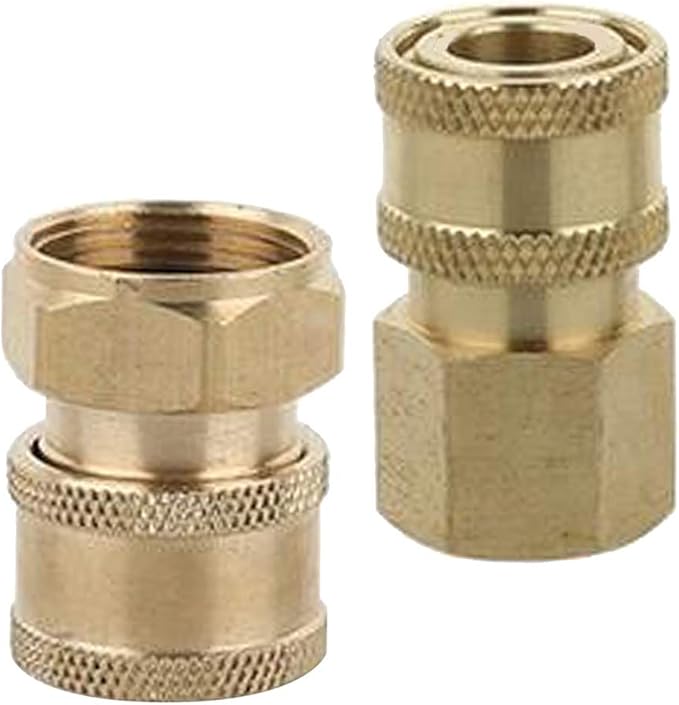 2X Pressure Washer Garden Hose Connector M18 x 1.5mm Female & M22 x 1