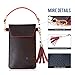 LKZAIY PU Leather Crossbody Bag Mini Phone Pouch with Shoulder Strap for iPhone 8,8 Plus,8 X, 7 Plus, 6S Plus, 6 Plus, 7, 6S, Samsung Note 8,S8, S7 Edge, S6 Edge+, S6, S5, S4, J3, J7