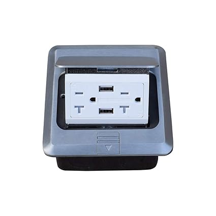 15a Gfci Duplex Tr Floor Receptacle Round Floor Power Outlets