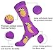 WEILAI Men's Cool Colorful Funny Novelty Crazy Combed Cotton Casual Dress Crew Socks Pack (Color 4)