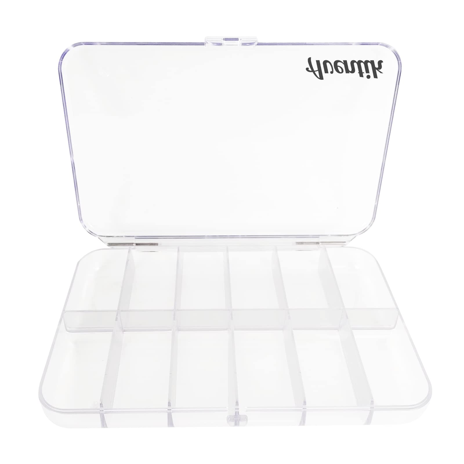 Aventik Polycarbonate Fly Fishing Box Four Different Multi-Compartment Option Fishing Tackle Box Great Pocket Size 7.52X5.24X1.08inch (12C)