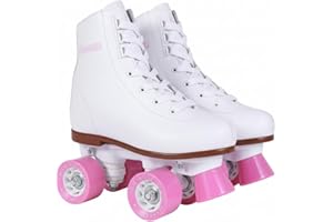 CHICAGO SKATES Chicago Rink Roller Skates for Girls & Boys – Durable Top Performance Indoor/Outdoor Use Skate Shoes with Padded Ankle Collar, Lace-Up & Velcro Strap – 54mm Urethane Wheels, Semi-Precision Bearings