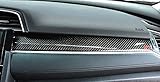 Brand New Real Carbon Fiber Center Console Moulding Cover 3pcs For Honda Civic Si 2016-2018