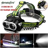 Flashlight,Baomabao 8000LM 2X XM-L T6 LED Rechargeable 18650 USB Headlamp Headlight Head Light Torch