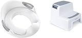 Rainberg Toddler Toilet Training Seat with 2 Step Stool Handles Anti-Slip view 1