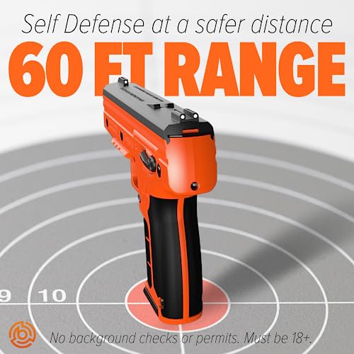 BYRNA SD [SELF DEFENSE] PEPPER LAUNCHER ULTIMATE BUNDLE – NON LETHAL, LESS LETHAL PEPPER LAUNCHER, HOME DEFENSE, PERSONAL DEFENSE (ORANGE) | PROUDLY ASSEMBLED IN THE USA