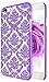 iPhone 6 Case, Style4U iPhone 6 [Purple] Flower Damask Design Slim Fit Case Cover for Apple iPhone 6 4.7 Inch with 1 Stylus and 1 HD Clear Screen Protector [Purple]
