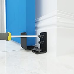 JUBEST Matte Black Floor Guide Wall Mount Sliding
