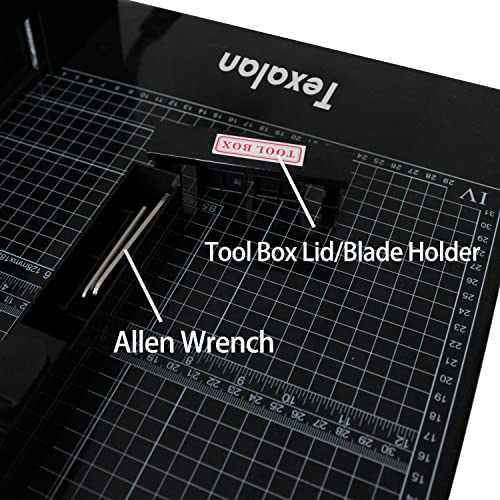 TEXALAN Heavy Duty Guillotine Paper Cutter Black 400 Sheets Stack Paper