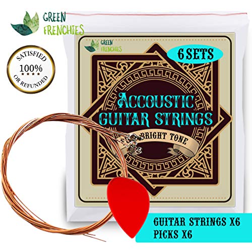 image for Green Frenchies G.F. Bronze acoustic guitar strings, Medium Light 0.12